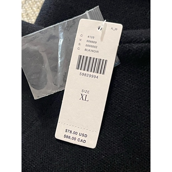 Anthropologie Maeve Anja Sweater Midi Skirt Black NWT SZ XL - Picture 8 of 12